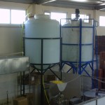 Polyethylene Silo Tanks With Mixer